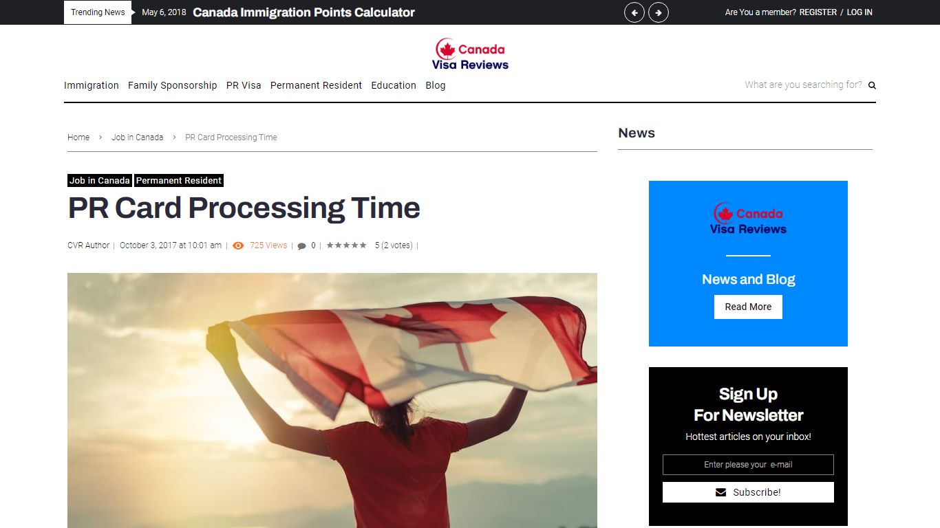 PR Card Processing Time - Canada Visa Reviews